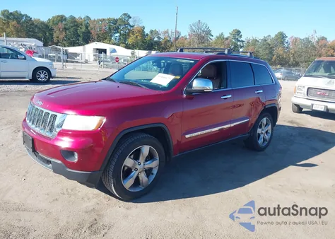 2013 Jeep Grand Cherokee Overland z USA, uszkodzony, nr VIN 1C4RJFCTXDC525357